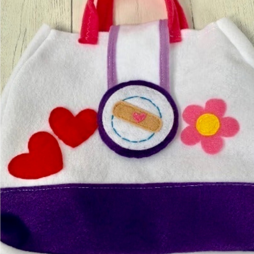 Doc Mcstuffins hospital bag/ felt bag